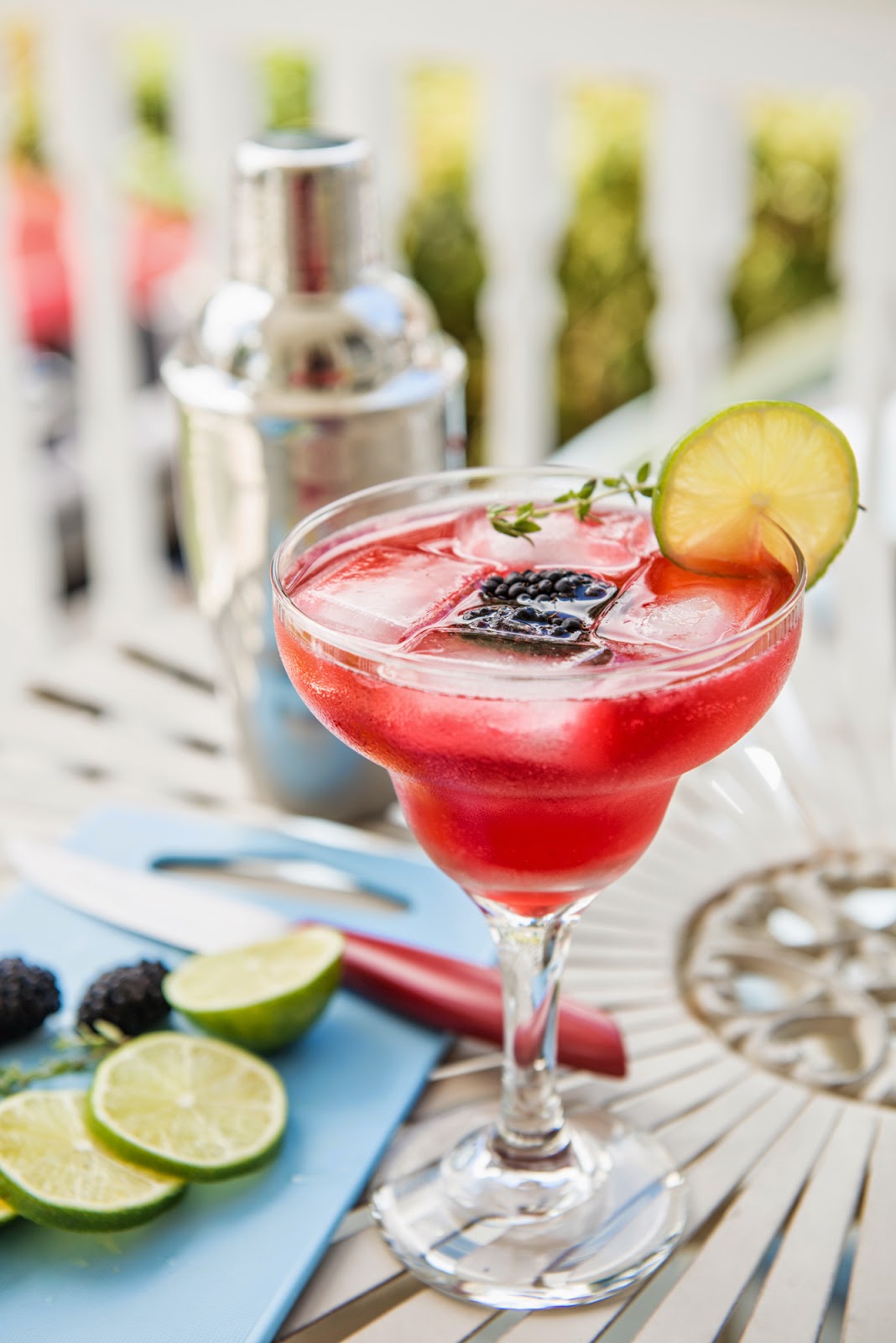 SOUNDING MY BARBARIC GULP! Blackberry Thyme Margarita