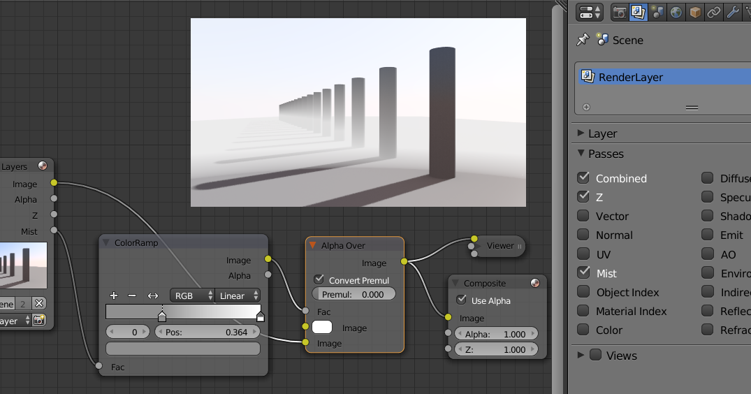 Digitized Life Blender 2.76 迷霧效果 Mist Pass