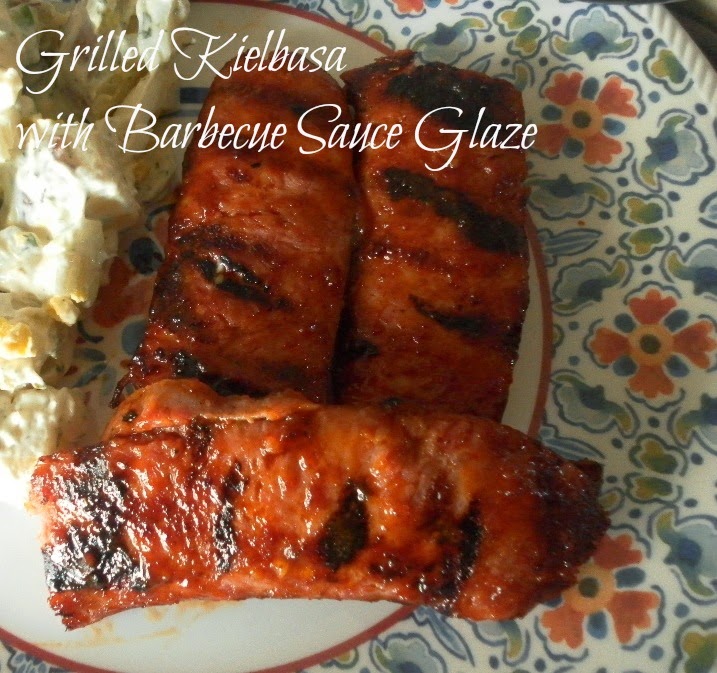 Cooking On A Budget Grilled Kielbasa with Barbecue Sauce Glaze