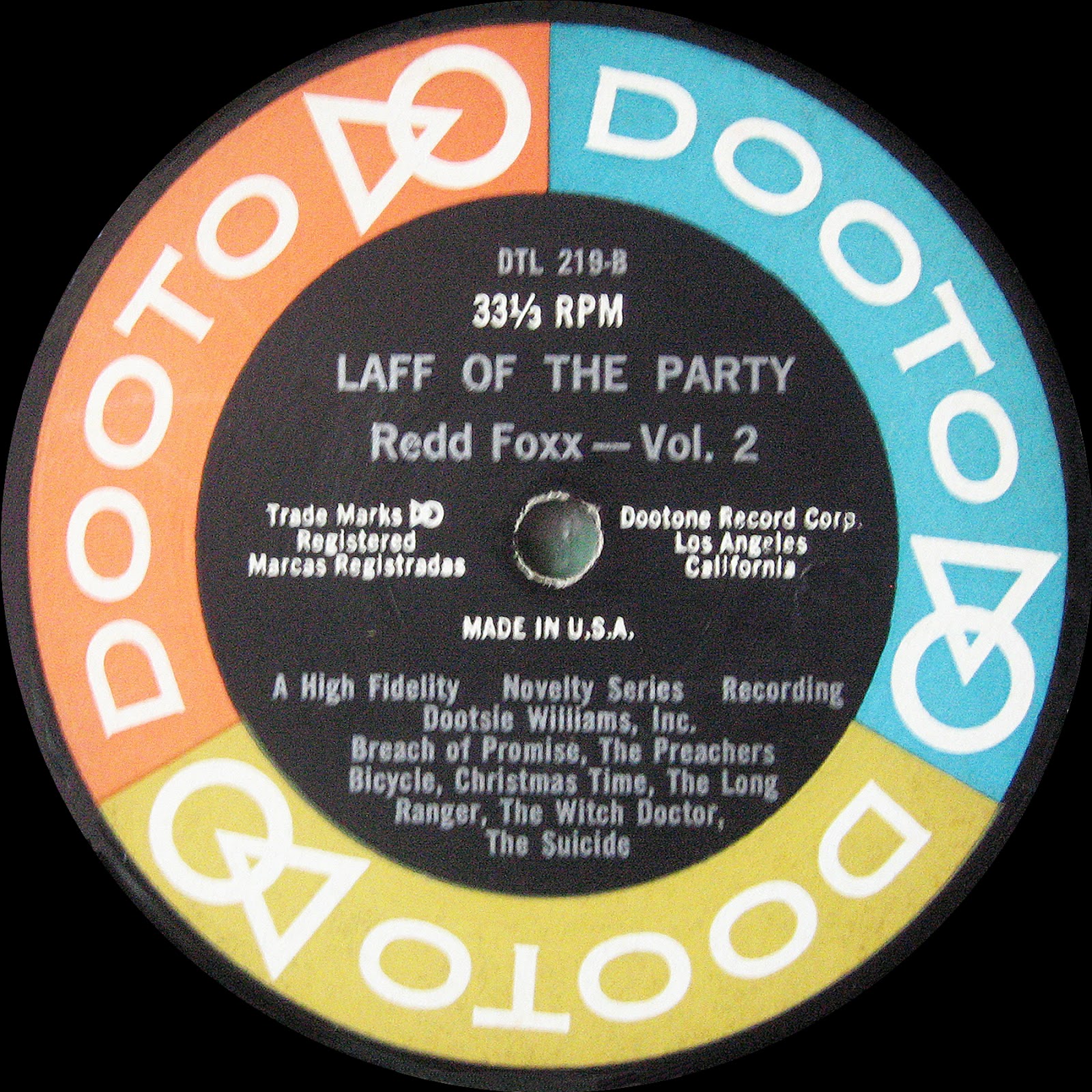 Vintage Stand-up Comedy: Redd Foxx - Laff Of The Party Vol 2 1956
