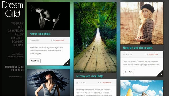 Creative Blogger template