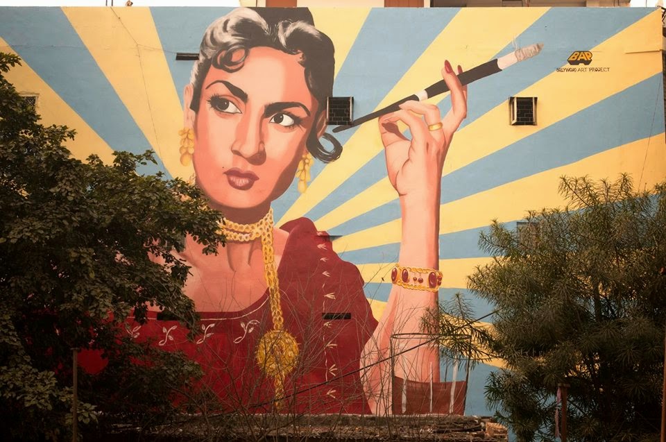 Delhi Magic Wall art in Shahpur Jat, Delhi