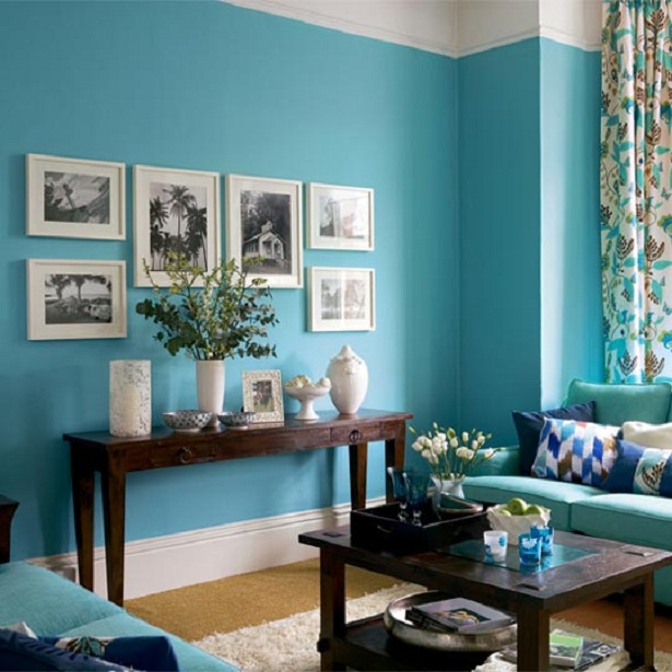 Home Art Designs: Inspiring Teal Living Room Ideal Home