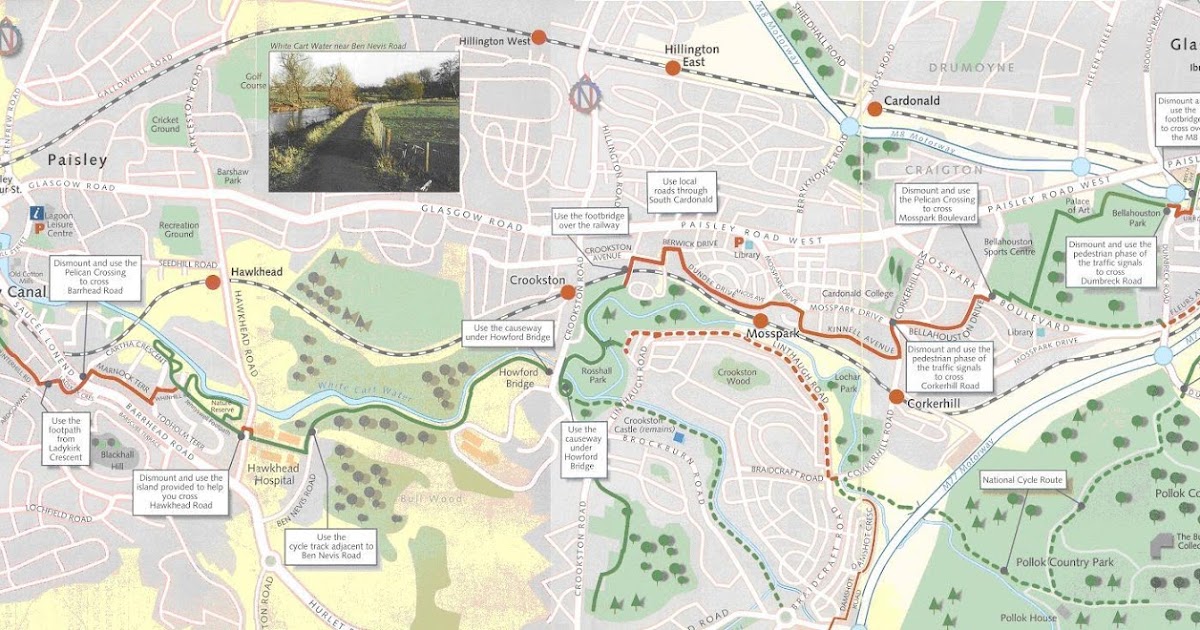 Cycling Meditations Bell's Bridge to Paisley