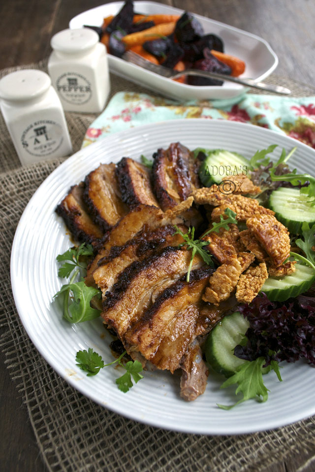 Adora's Box ROAST BELLY PORK WITH GARLIC, CHILLI AND FENNEL SEEDS