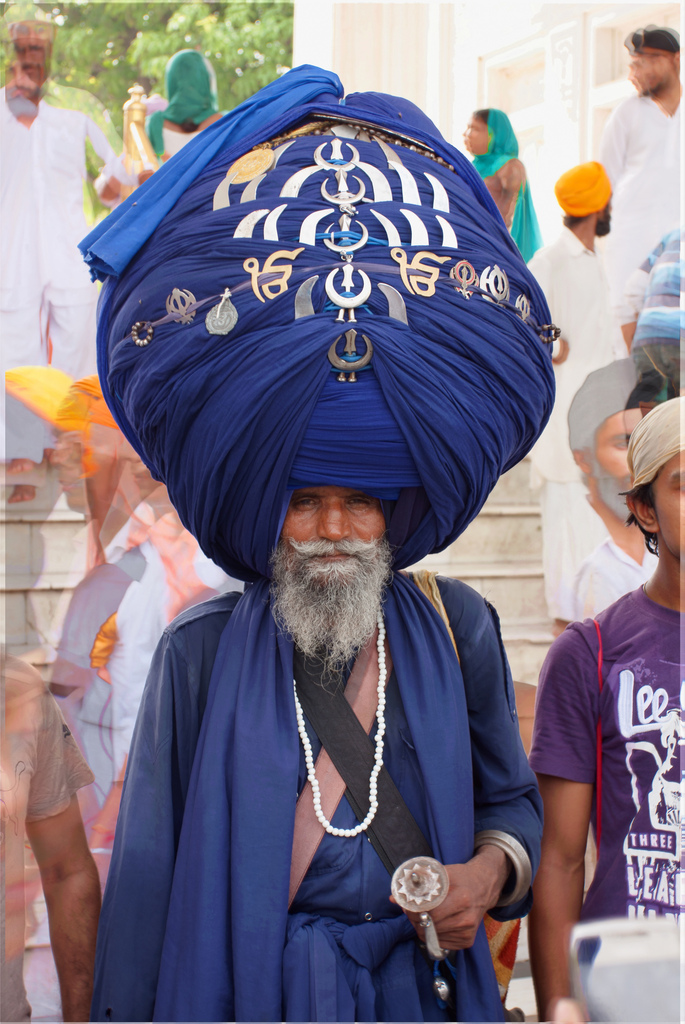Local style Unique headdresses of the men of India