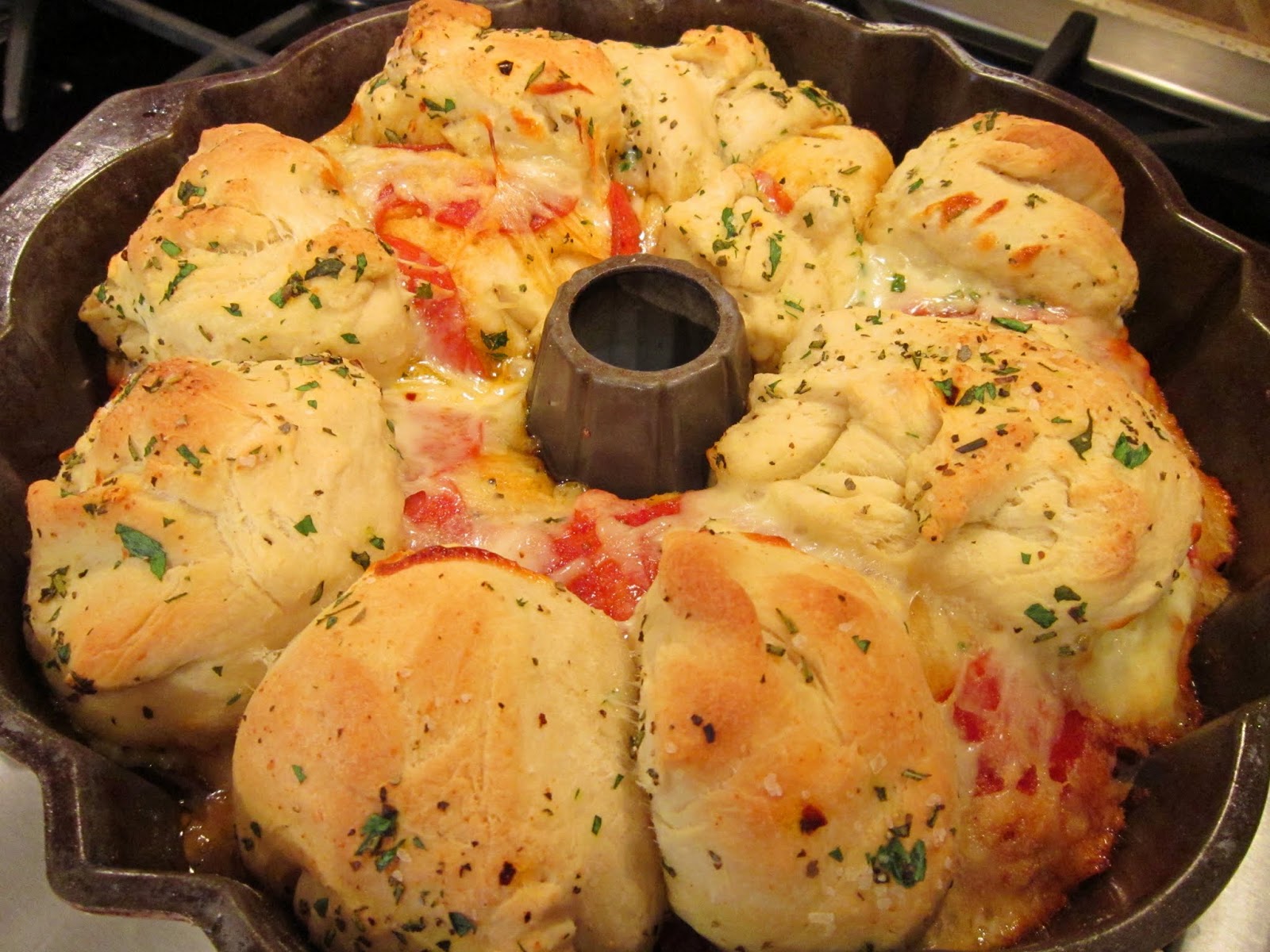The Italian Next Door PepperoniMozzarella Pull Apart Bread