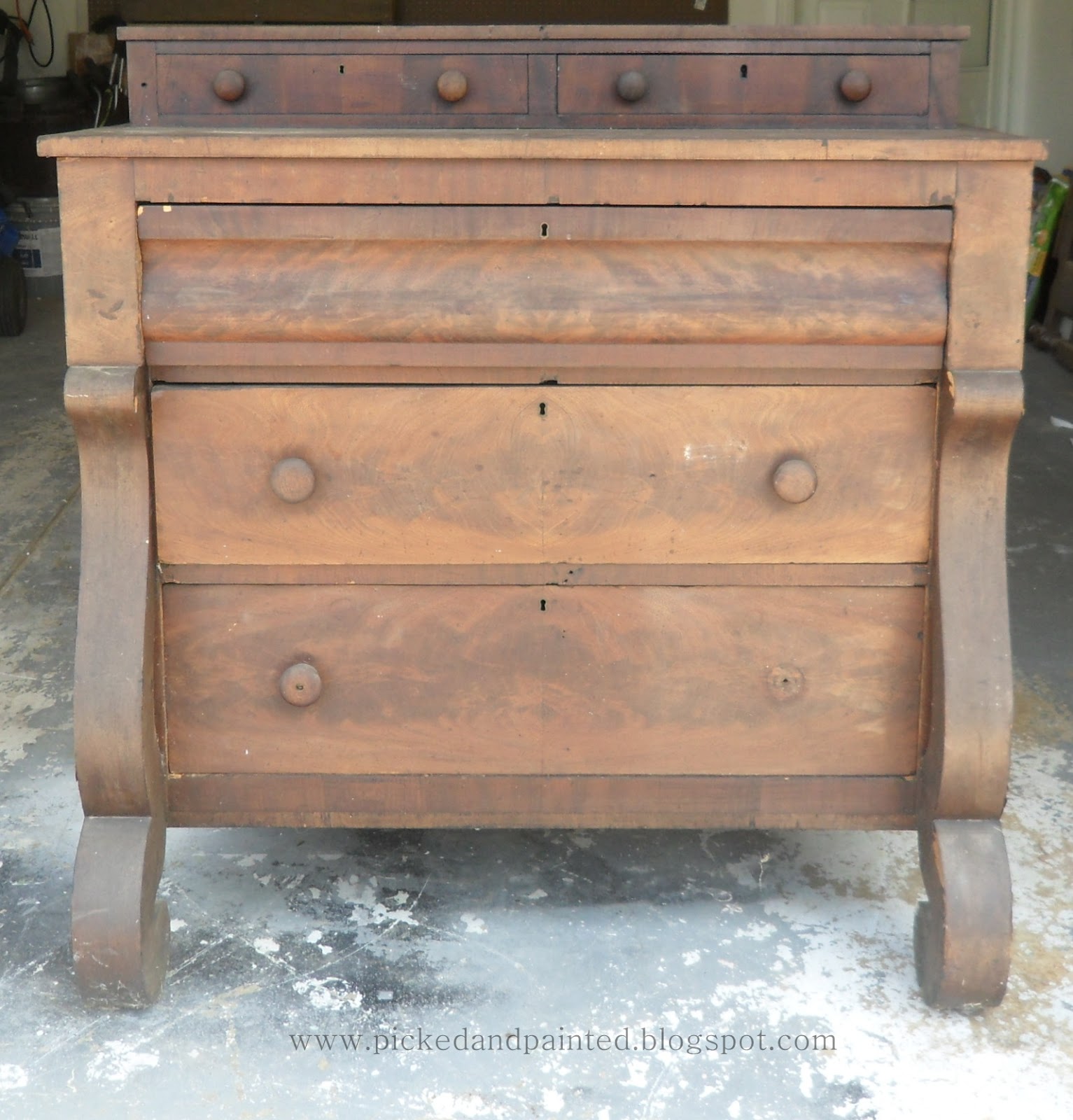Helen Nichole Designs Empire Dresser Before and After