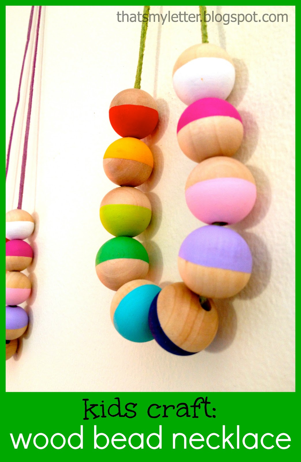 DIY Wood Bead Necklace Jaime Costiglio