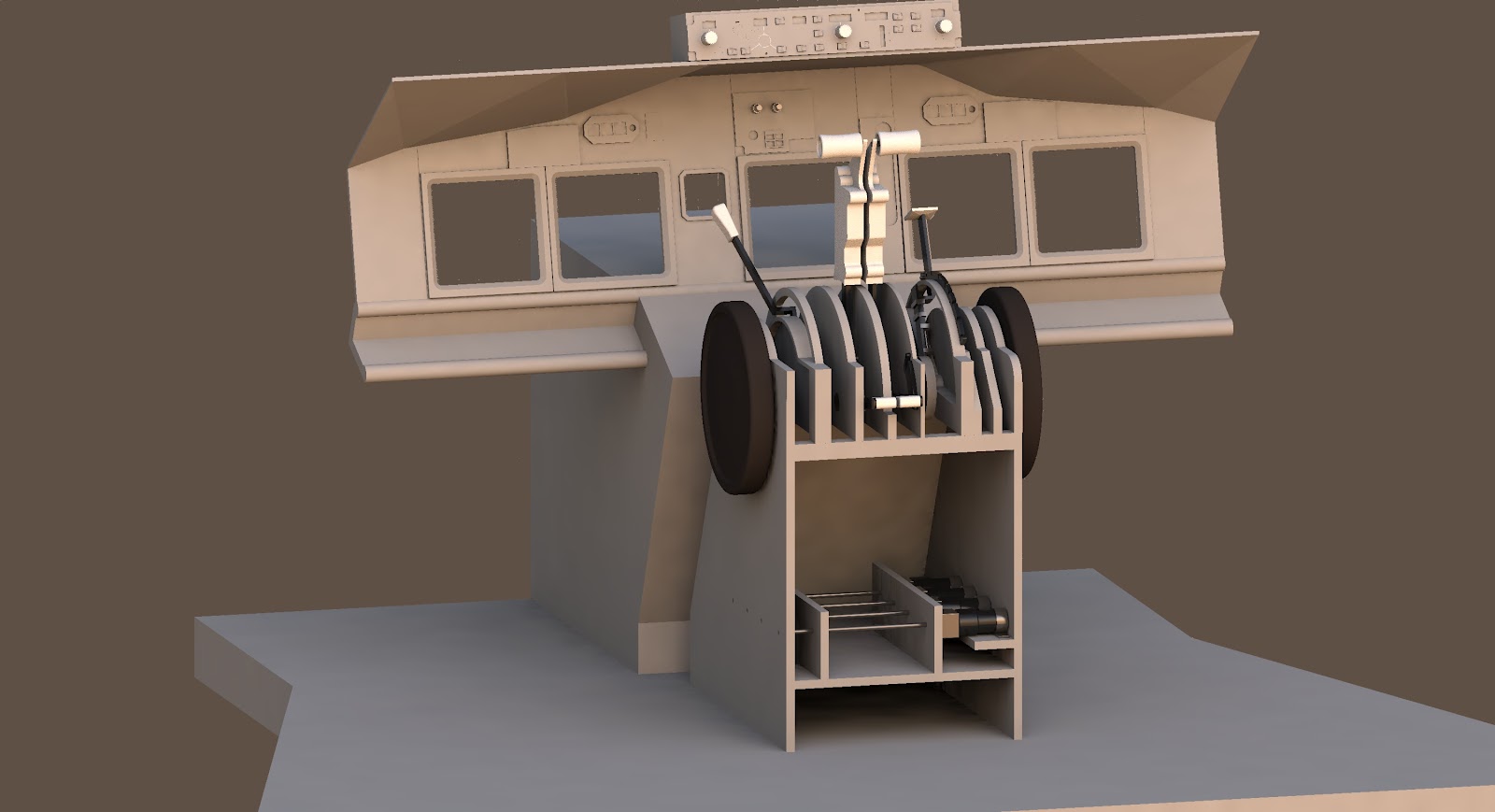 Throttle Quadrant CAD Drawing
