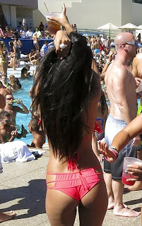 Jasmin Walia Red Bikini Las Vegas
