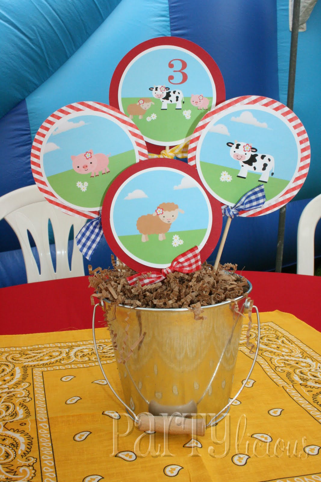 Farm Themed Centerpieces