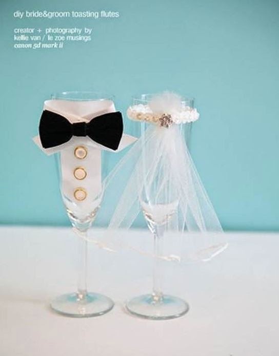 Diy Bride And Groom Wedding Glasses The Idea King