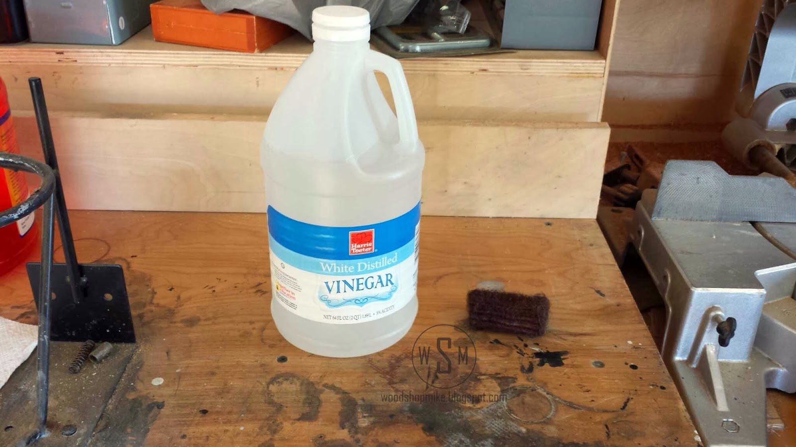 Wood Shop Mike Steel Wool and Vinegar Does What?