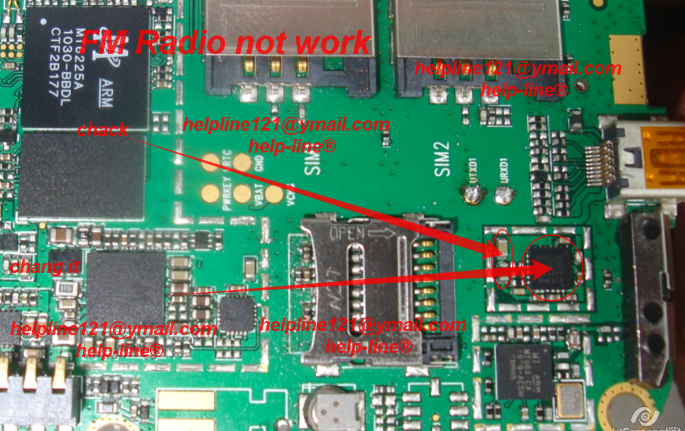 All Gsm Solution symphony x101 fm radio not work