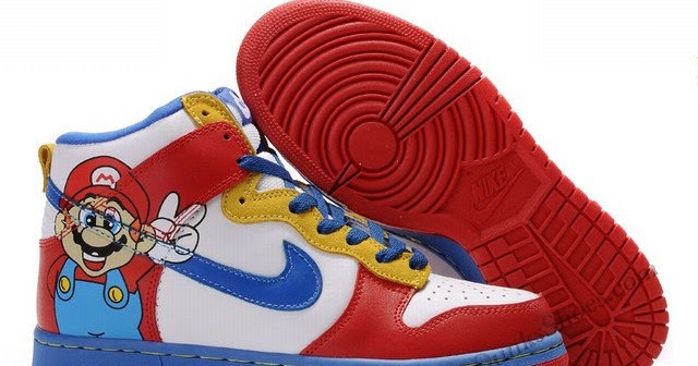 nike dunk high super mario