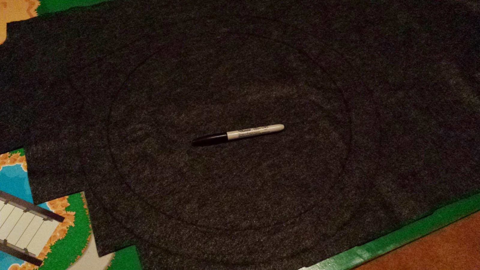 Munchkin and Bean DIY Train Table Play Mat Roads