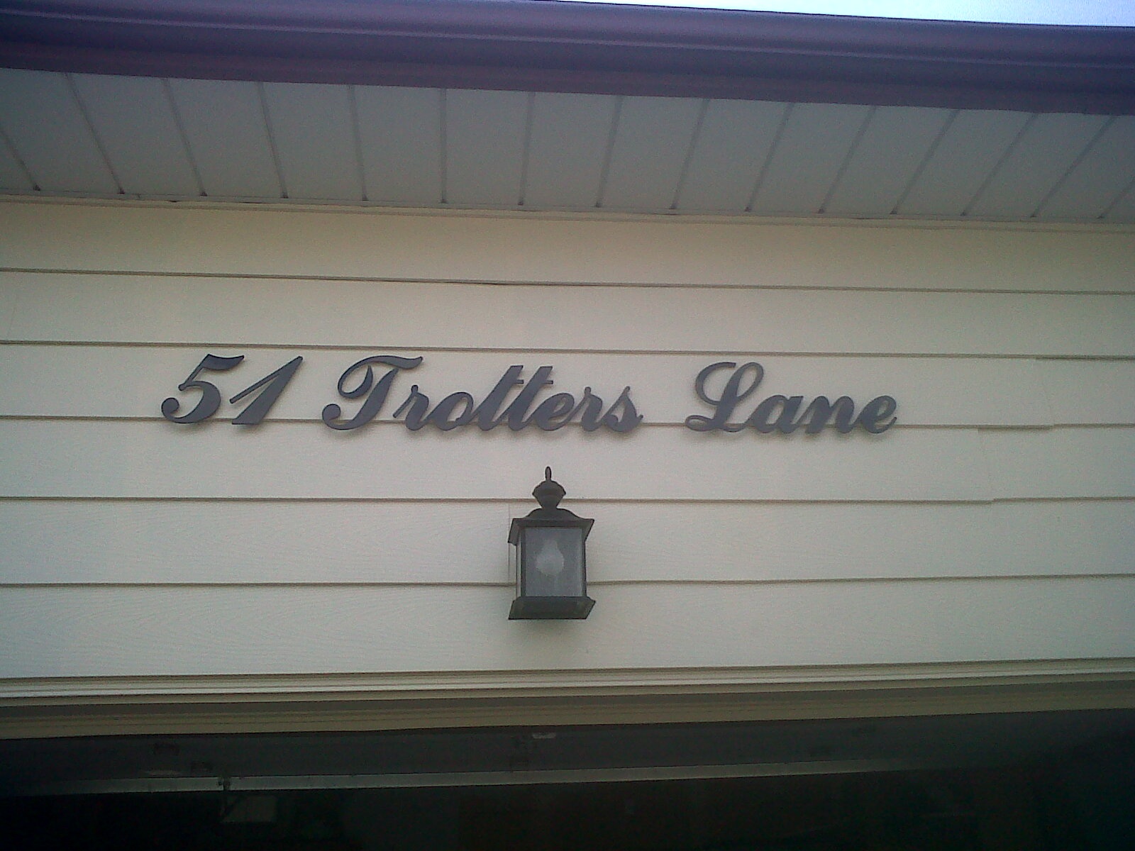 Custom Script Style Address Sign House Number Signs for Estate Homes