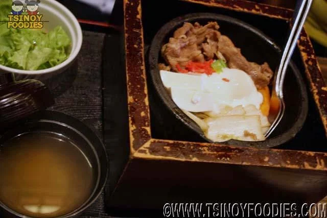 beef sukiyaki rice stone pot set