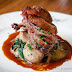 Pan-Roasted Breast of Squab with Swiss Chard, Sautéed Duck Foie Gras, and Oven-Dried Black Figs