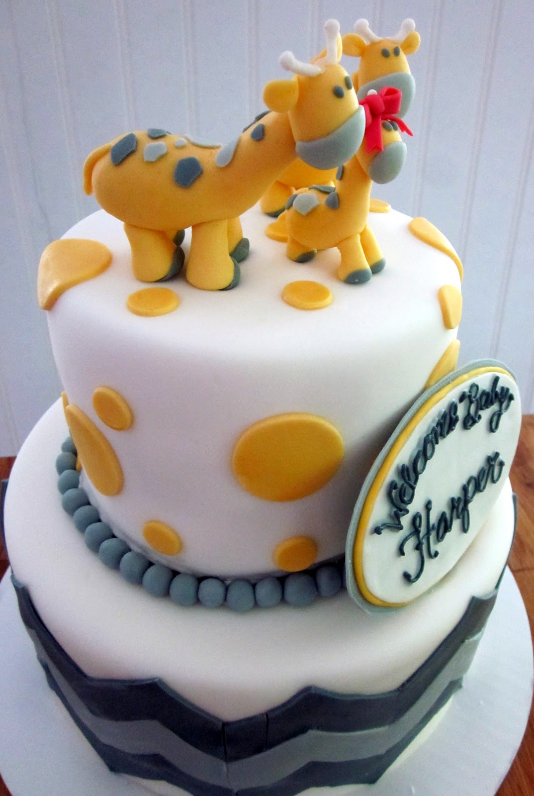 Darlin' Designs Giraffe Baby Shower Cake Darlin' Designs Giraffe Baby Shower Cake