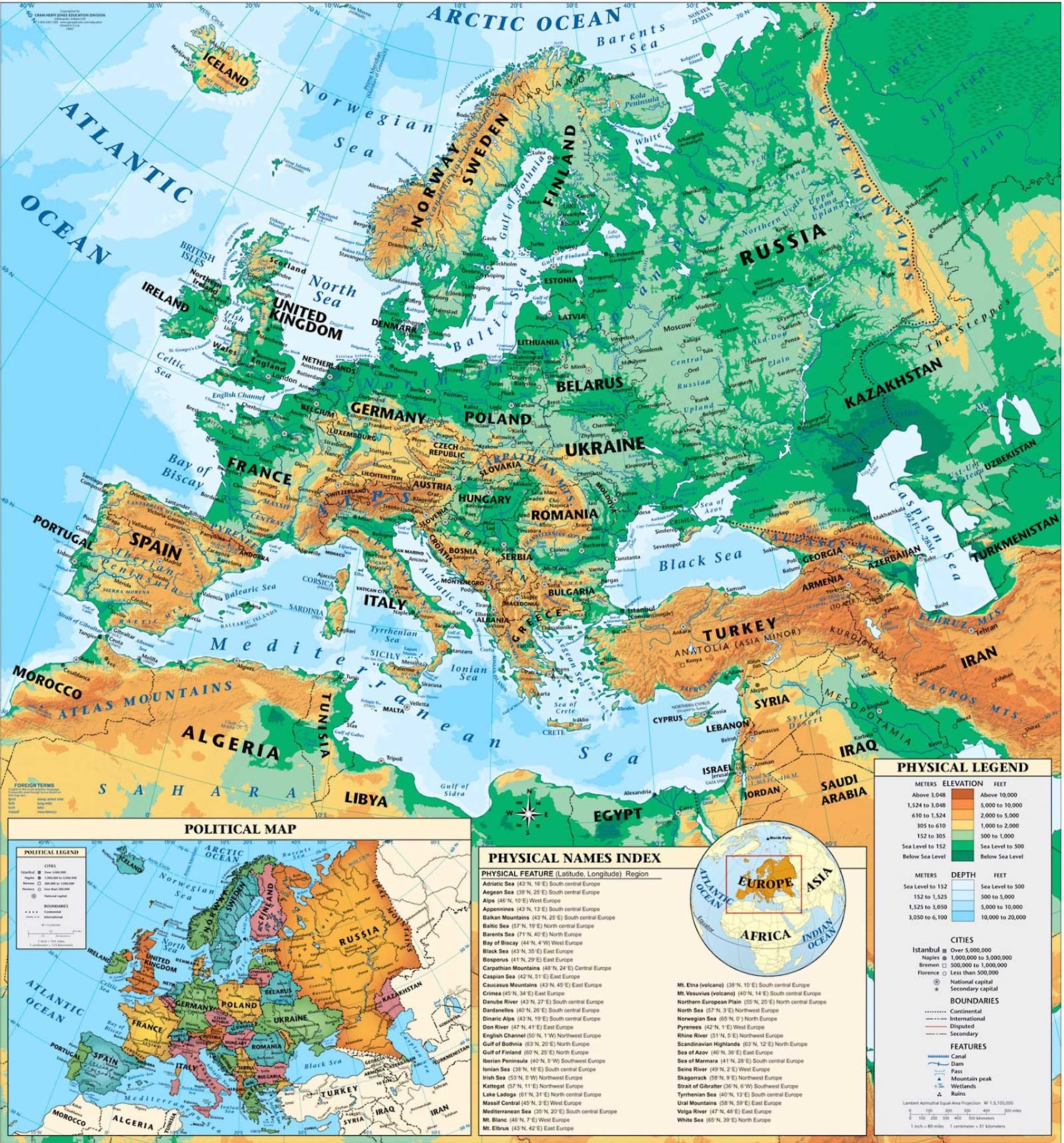 Science 6º MAPS OF EUROPE