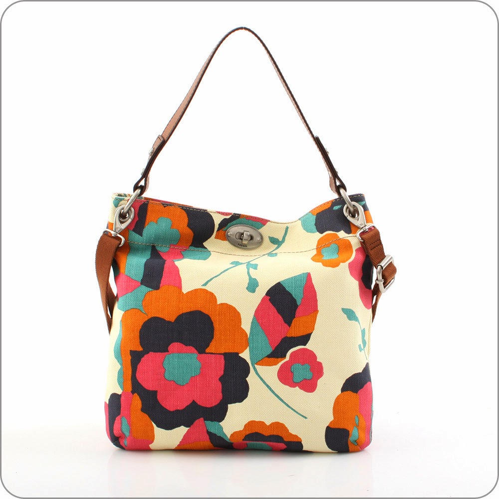 USA Boutique FOSSIL Hunter Floral Hobo/CrossBody