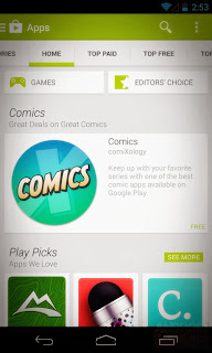 Tampilan Play Store Android 4.4 KitKat