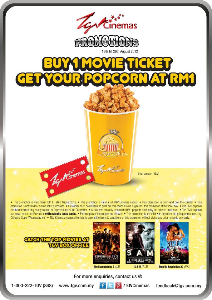 Popcorn price tgv