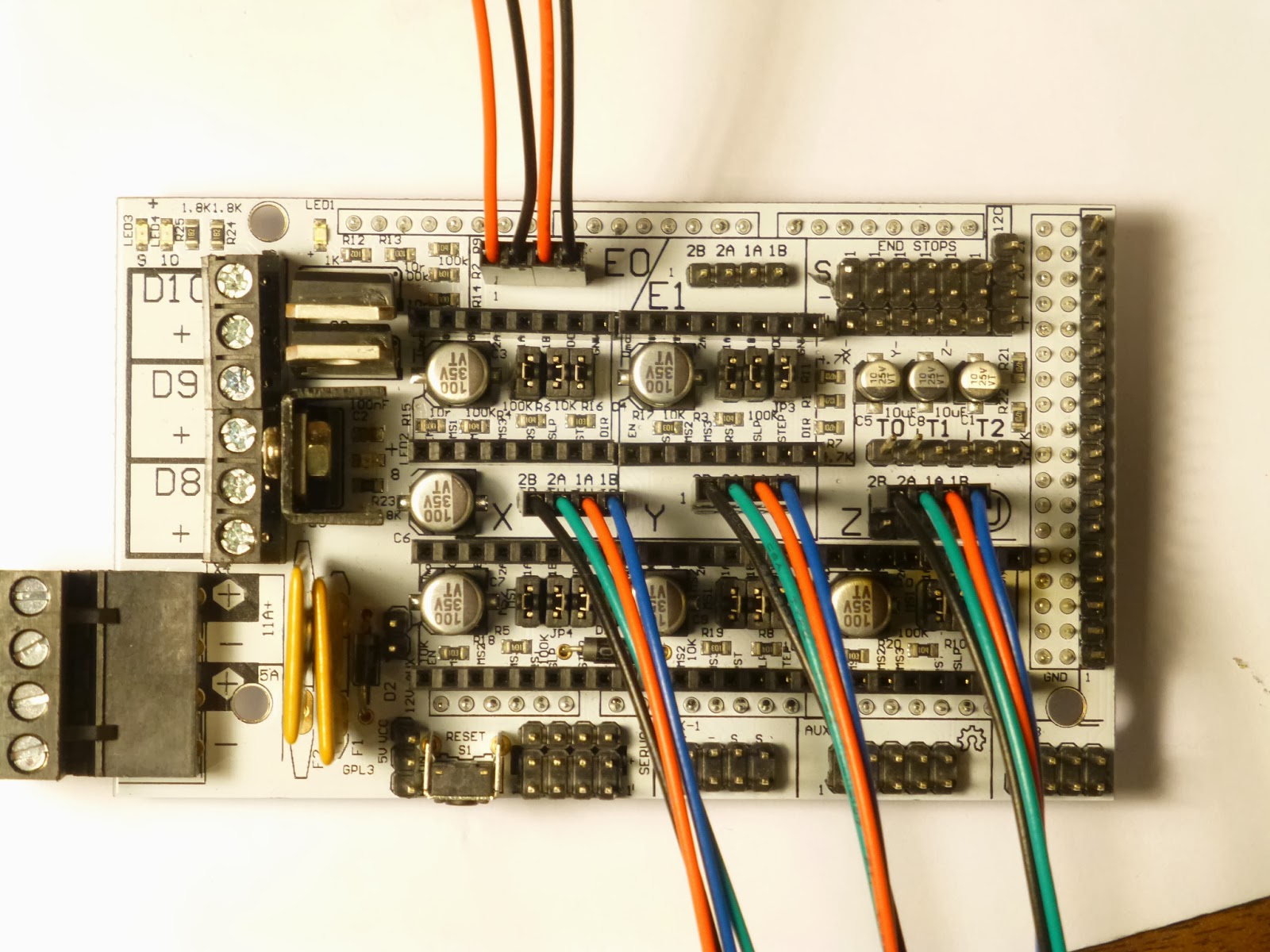 Dragonfly DIY: Building a Prusa i3 printer - Electronics mounting and
