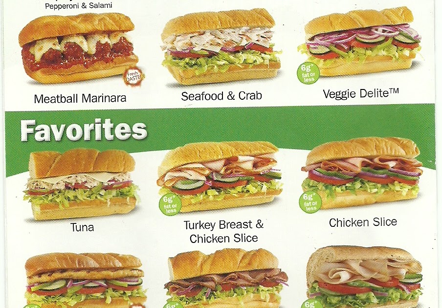 My Life Subway Sandwiches Healthy and Low in Calories if You know How