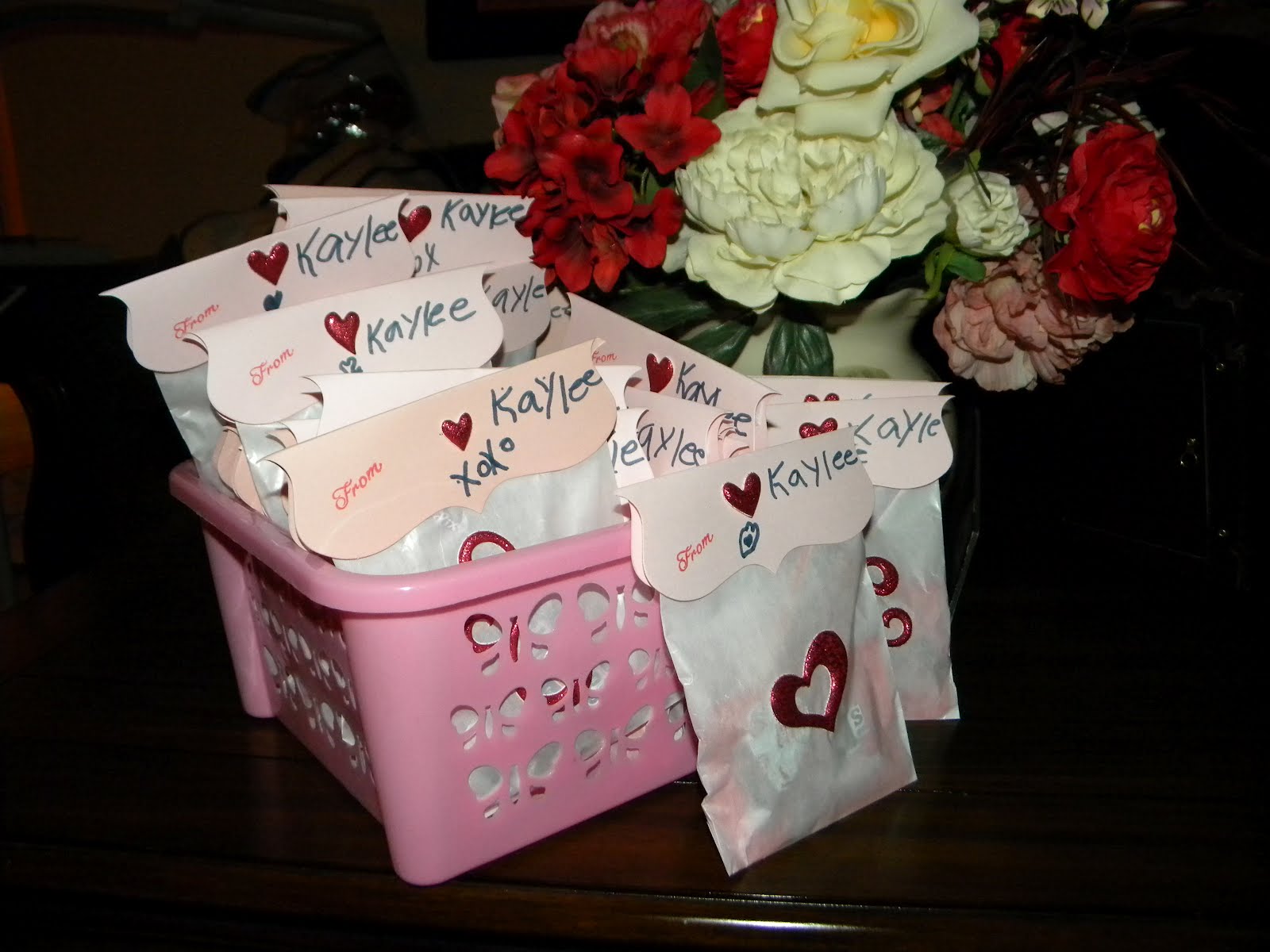 Whimsical Paper Elegance School Valentine Treat Bags
