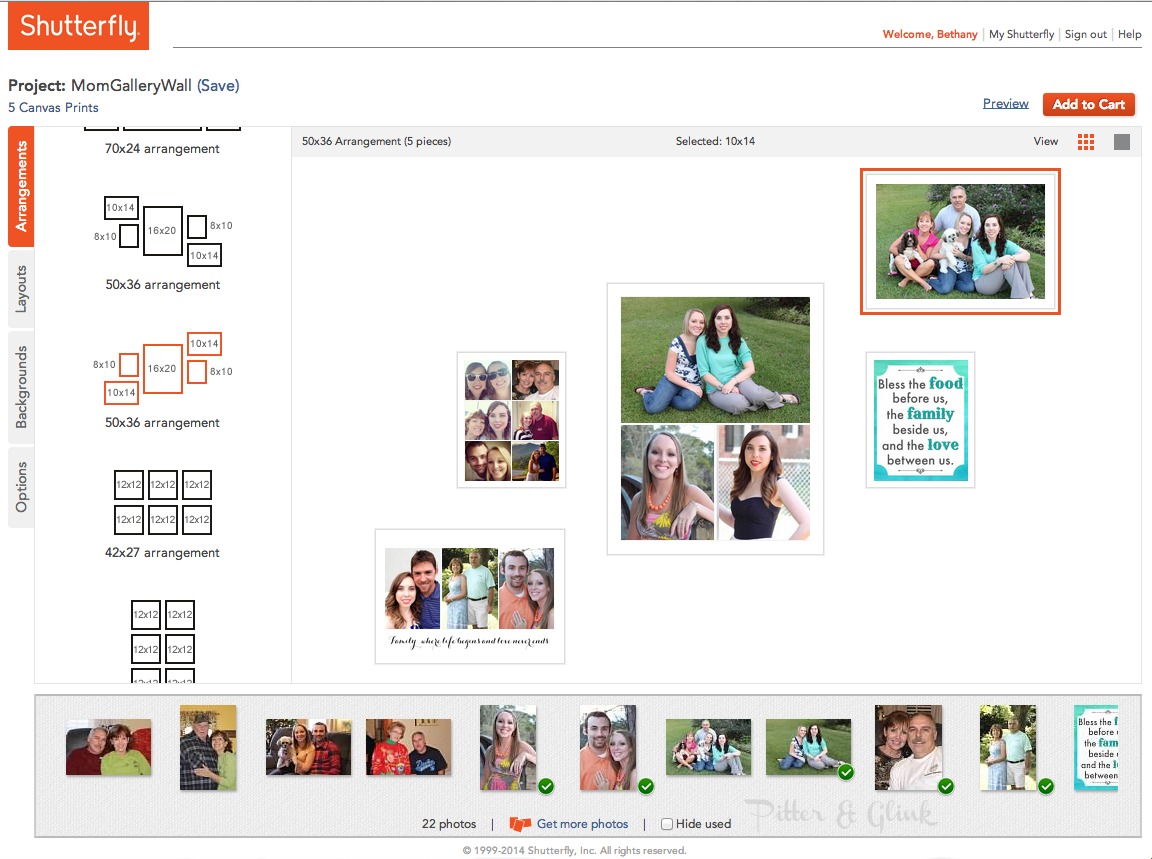 PitterAndGlink {Creating a Gallery Wall with Shutterfly's New DesignA