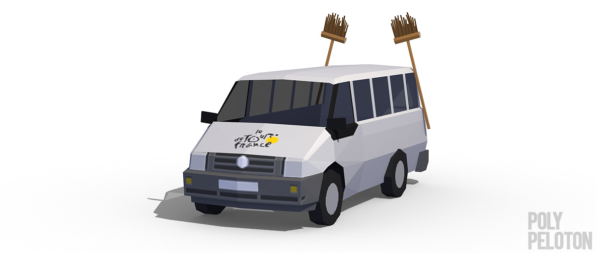 Poly Peloton Broom Wagon