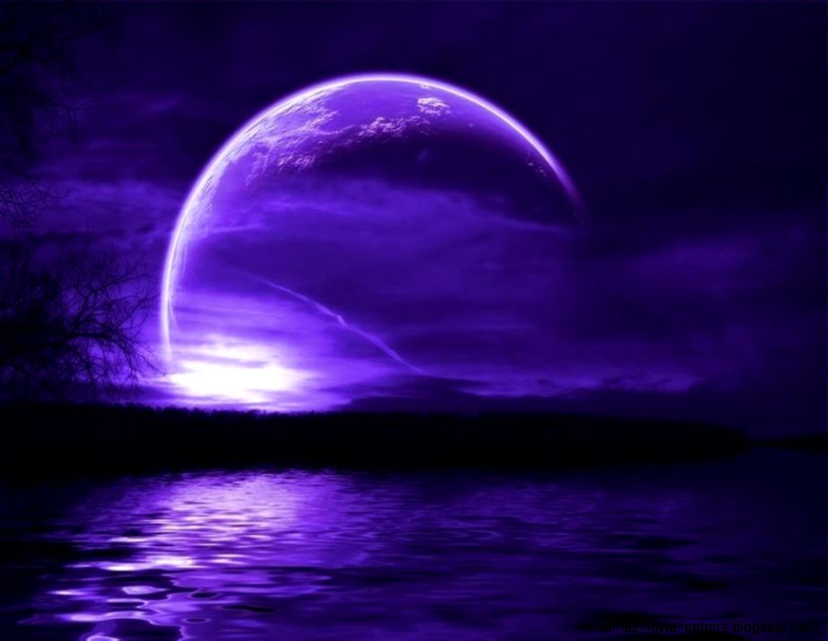Purple Moon Wallpaper | Amazing Wallpapers