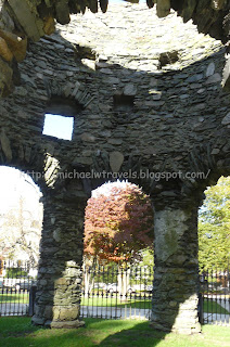 MichaelW Travels...: Jumping by the Old Stone Mill- Newport, Rhode Island