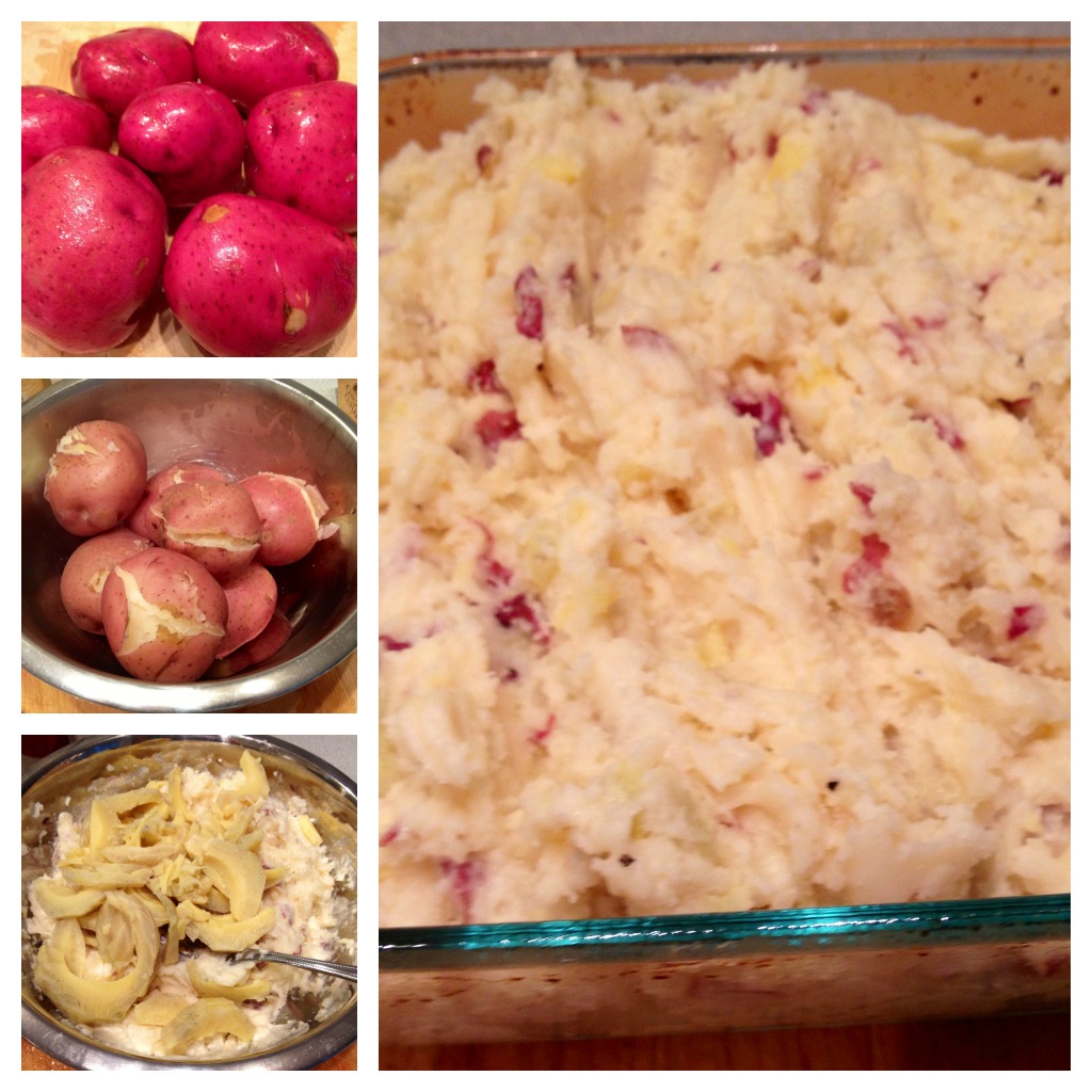 On Shea's Table Artichoke Smashed Potatoes