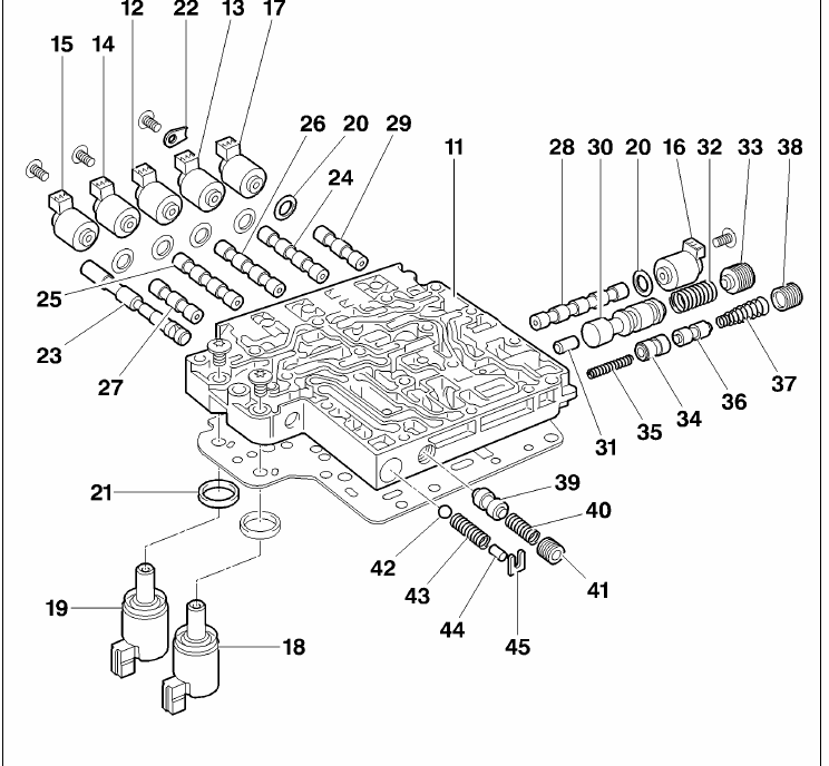 406 D9 Petrol engine year 2003 Hydraulic Valve body EzyLife