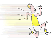 Exercising Cartoon