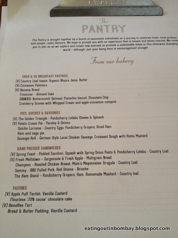 Eating Out In Bombay The Pantry