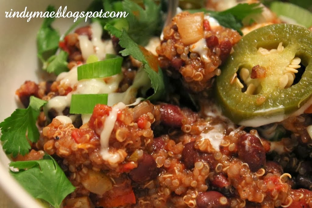 Rindy Mae Black Bean & Quinoa Chili