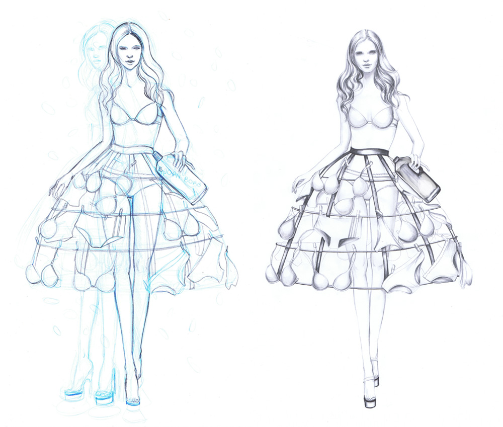 Sketch Fashion Illustrations