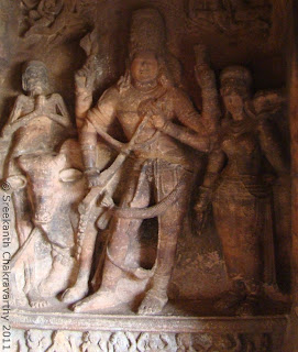 Ardhanaareeshwara sculpture