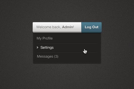 Admin Menu with Drop Down Admin Menu with Drop Down