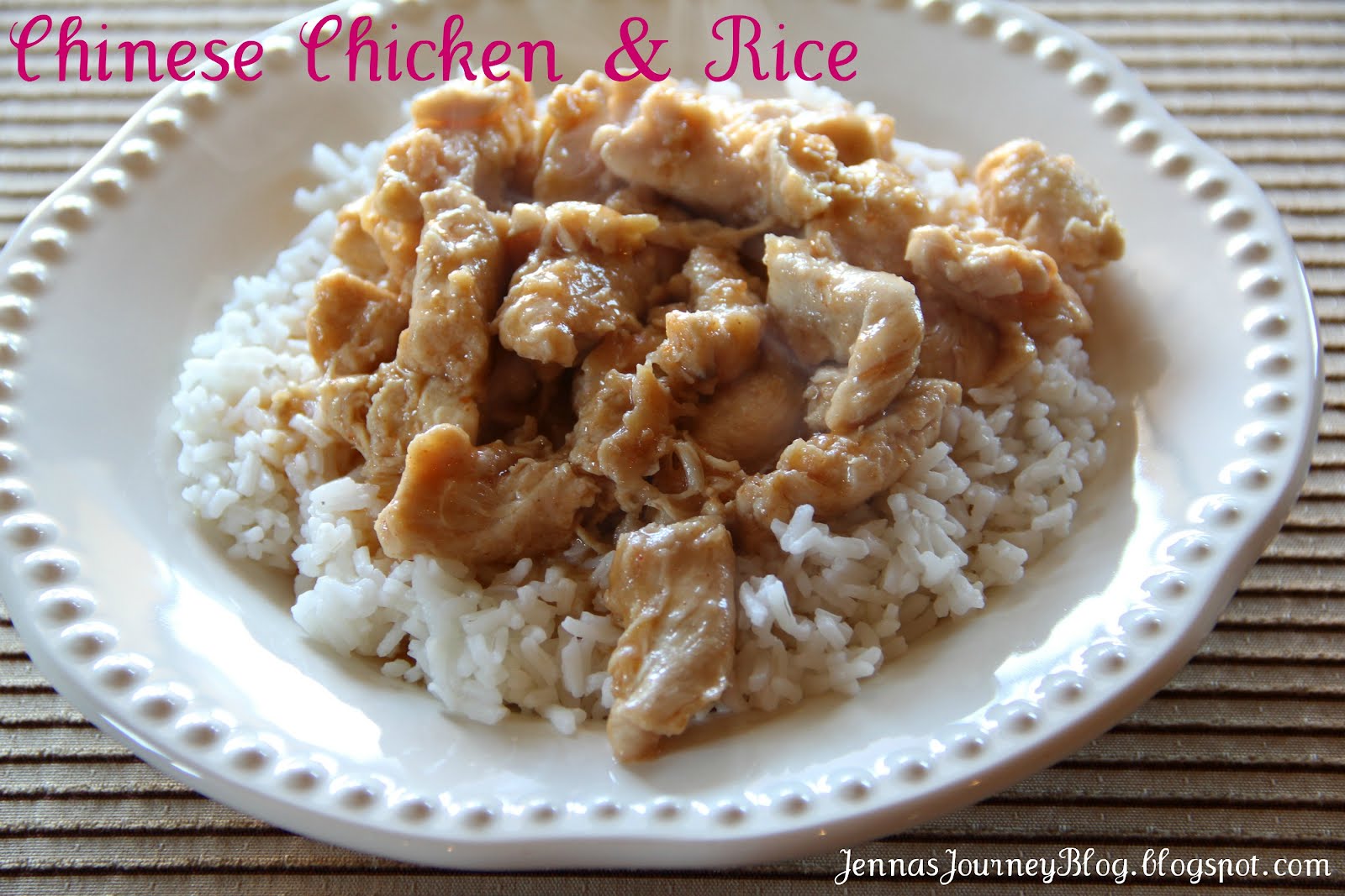 Jenna Blogs Mom's Chicken and Rice