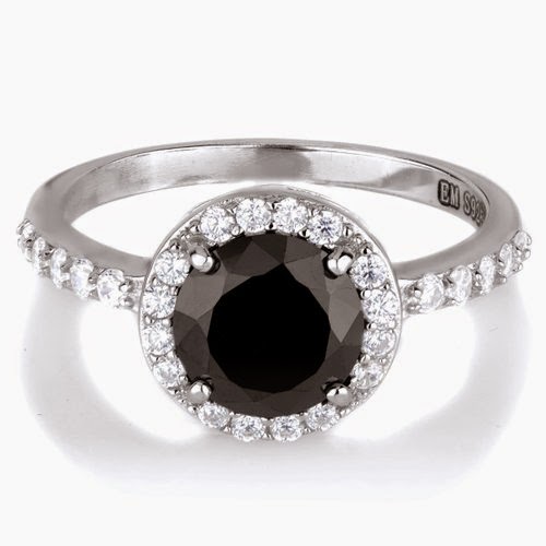 black diamond ring