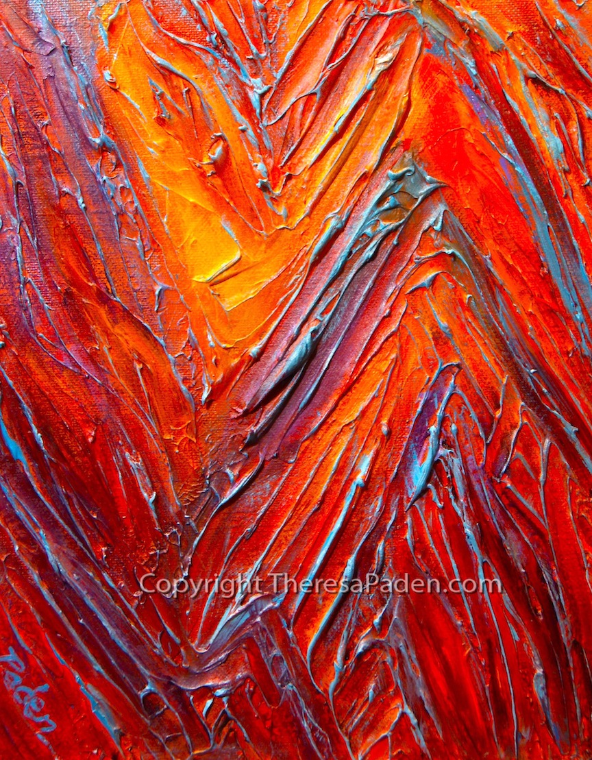 Colorful Southwestern Art Colorful Textured Southwest Abstract Art by Theresa Paden