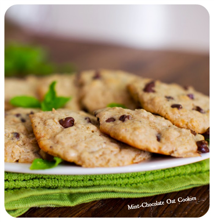 MintChocolate Chip Oat Cookies Vegan Recipe