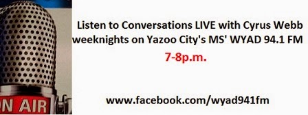 Conversations LIVE on WYAD 94.1 FM in Yazoo City, Mississippi!