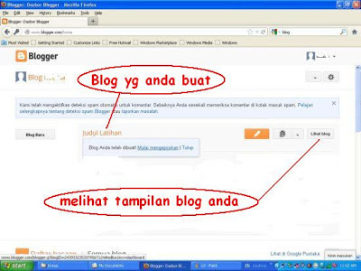 hasil blog yang kita buat